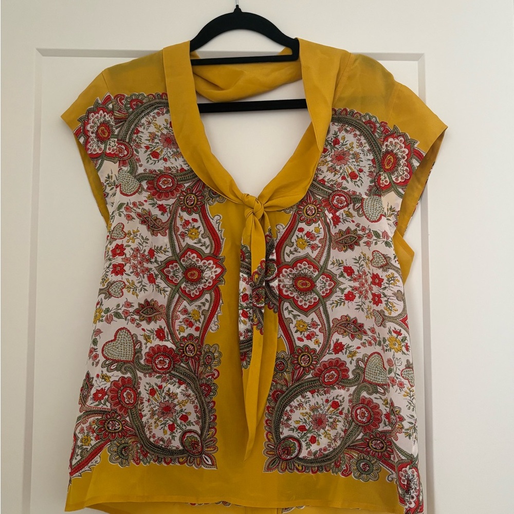 Maeve Yellow Floral Blouse